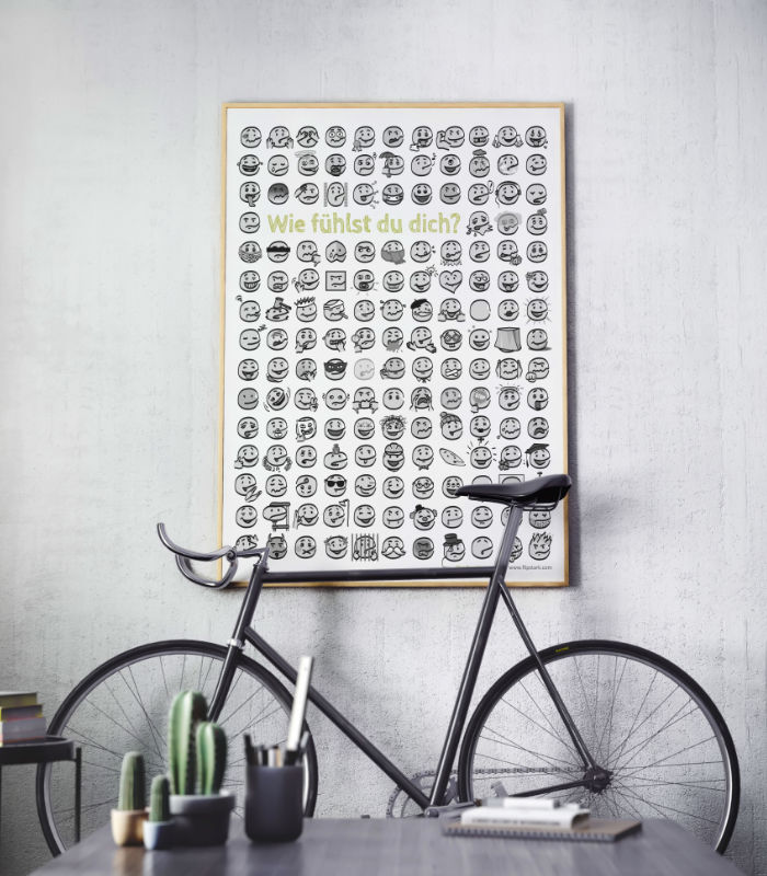 Emotionscanner Visual Poster A1 Fahrrad