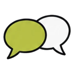 Icon: zwei Sprechblasen